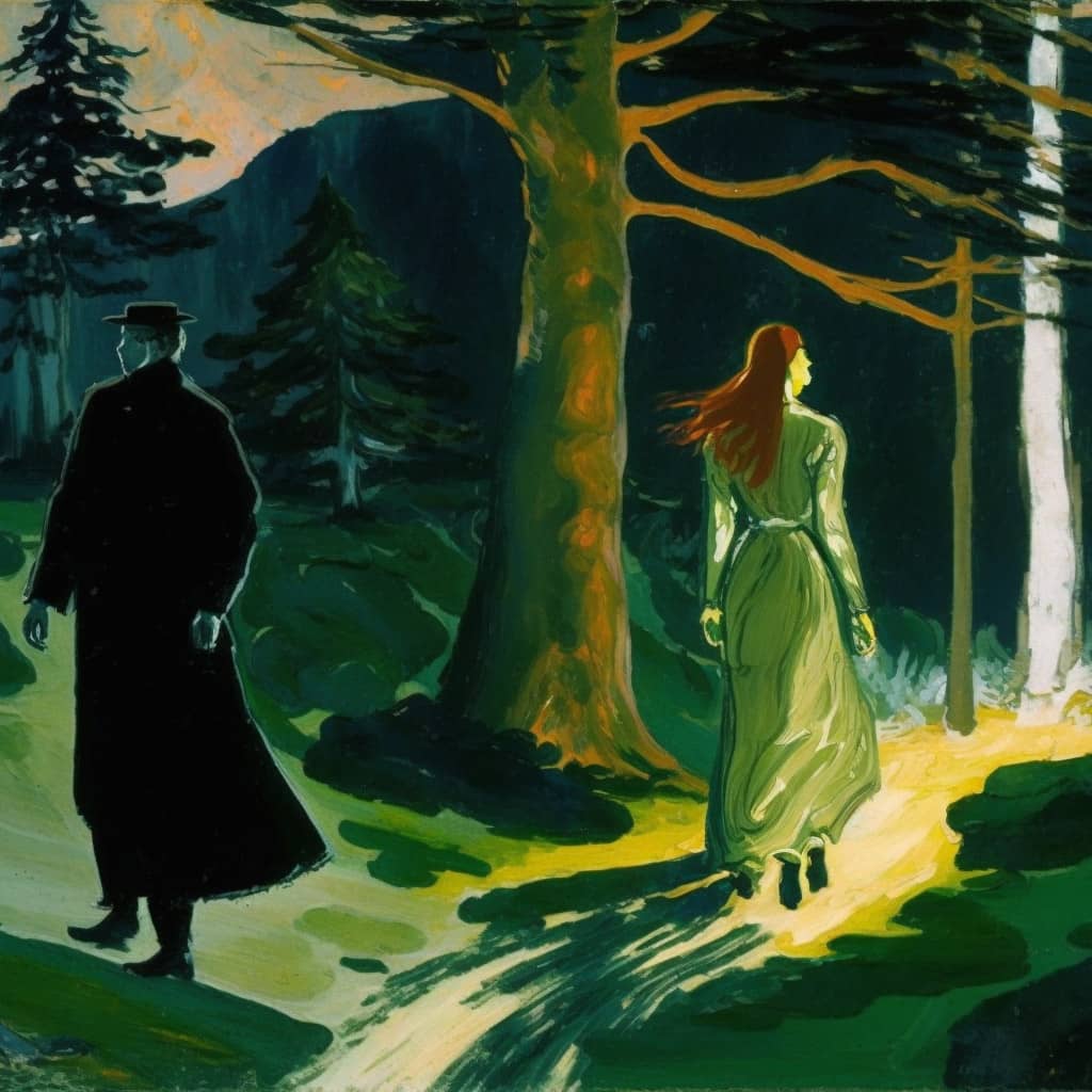 a Munch-style painting by Instagram Midjourney artist