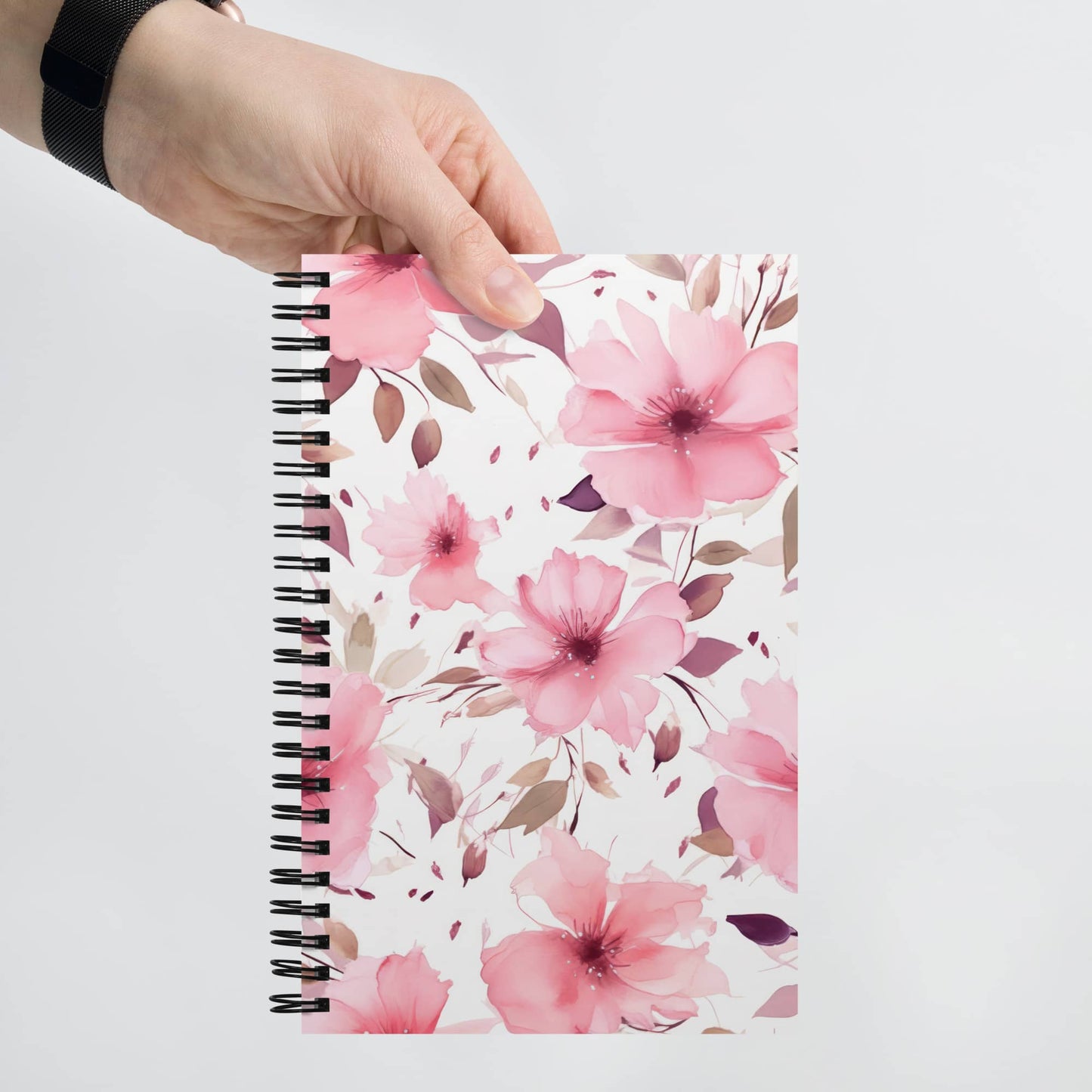 spiral notebook desk decor by pattern AI art