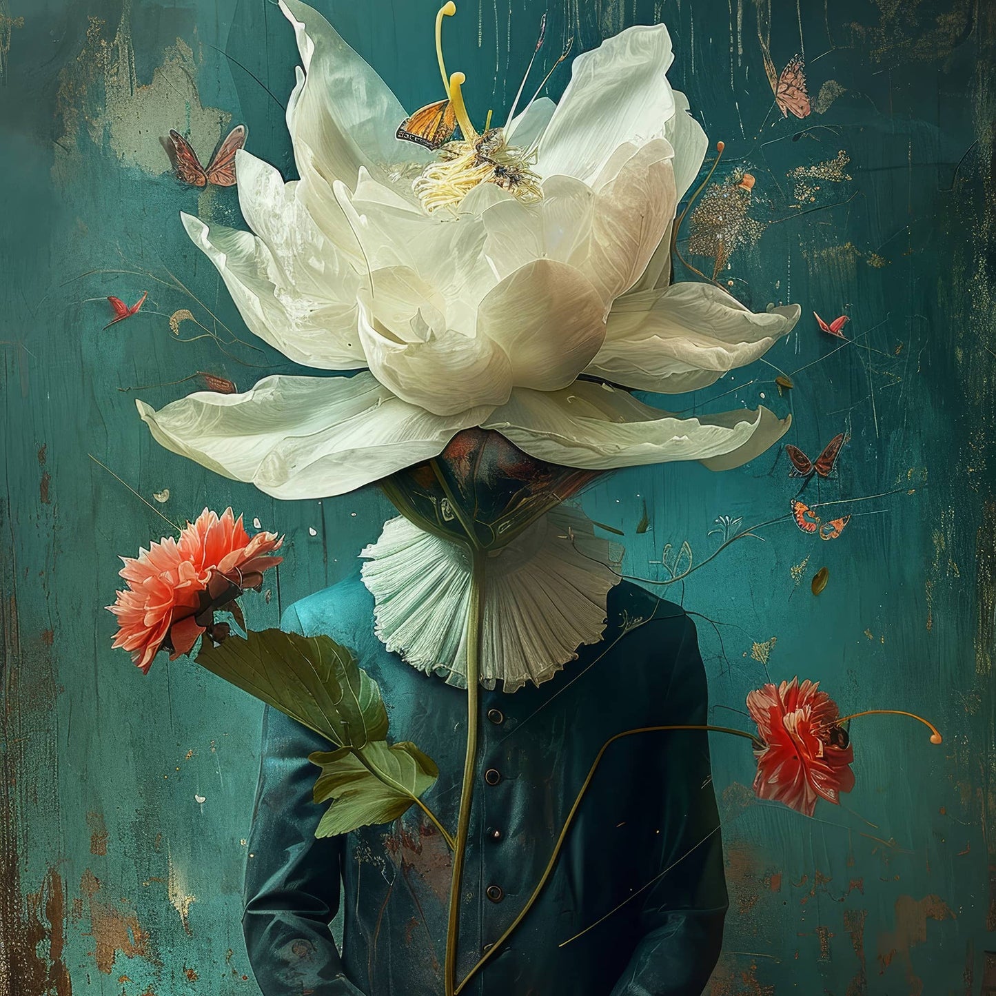 acrylic block desk decor by surreal AI art