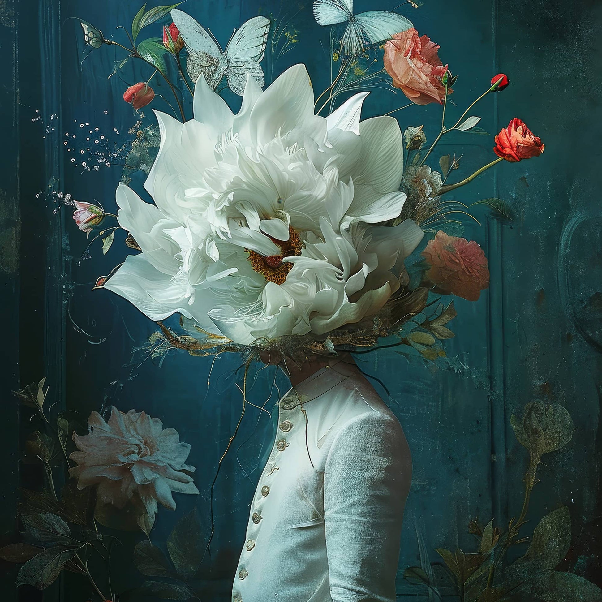 cup coaster table decor by surreal AI art