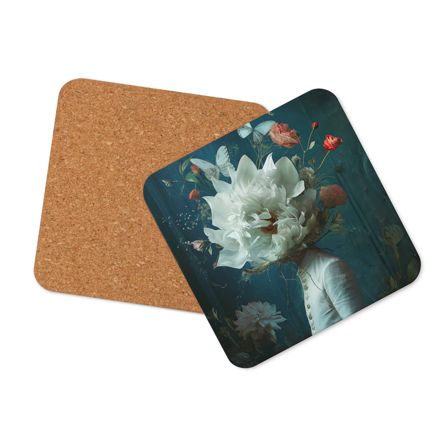 cup coaster table decor by surreal AI art