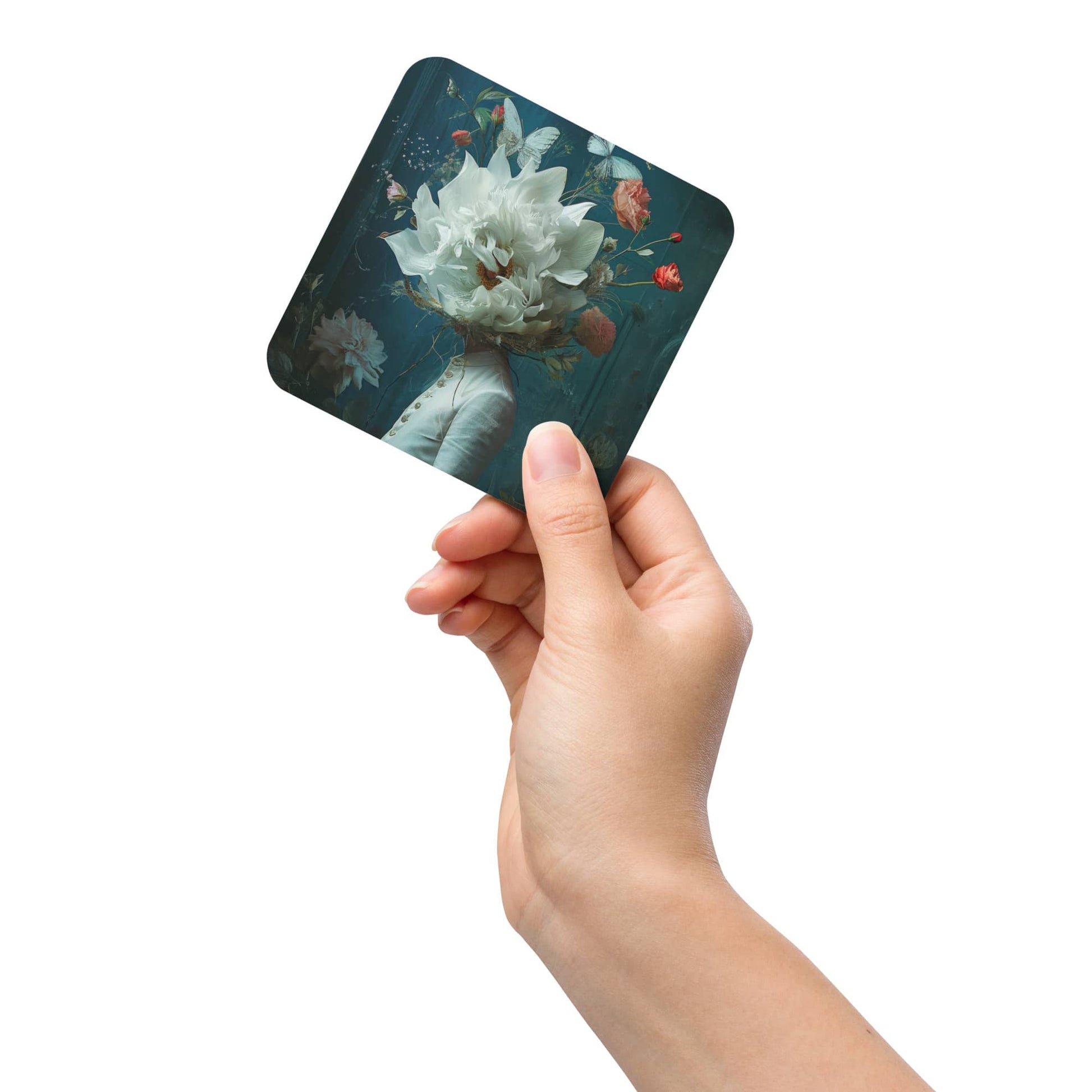 cup coaster table decor by surreal AI art