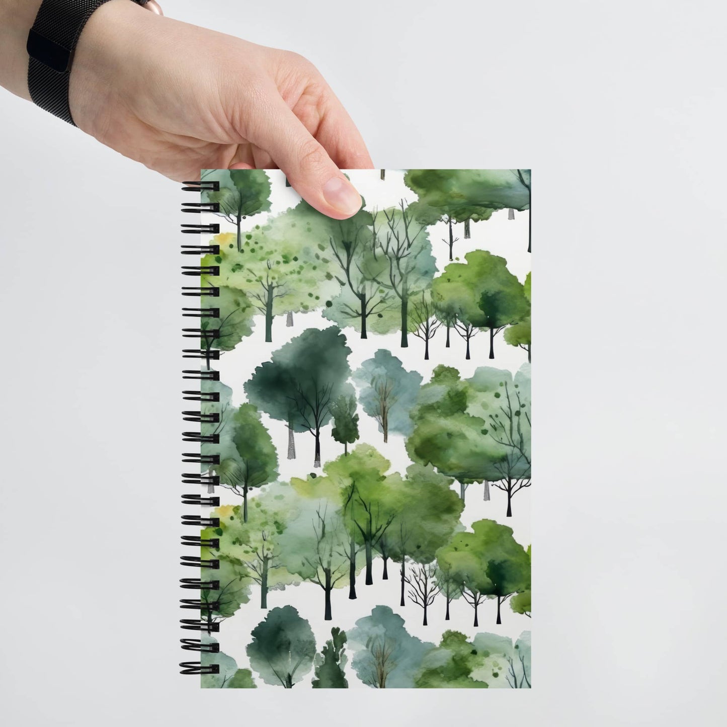 spiral notebook desk decor by pattern AI art