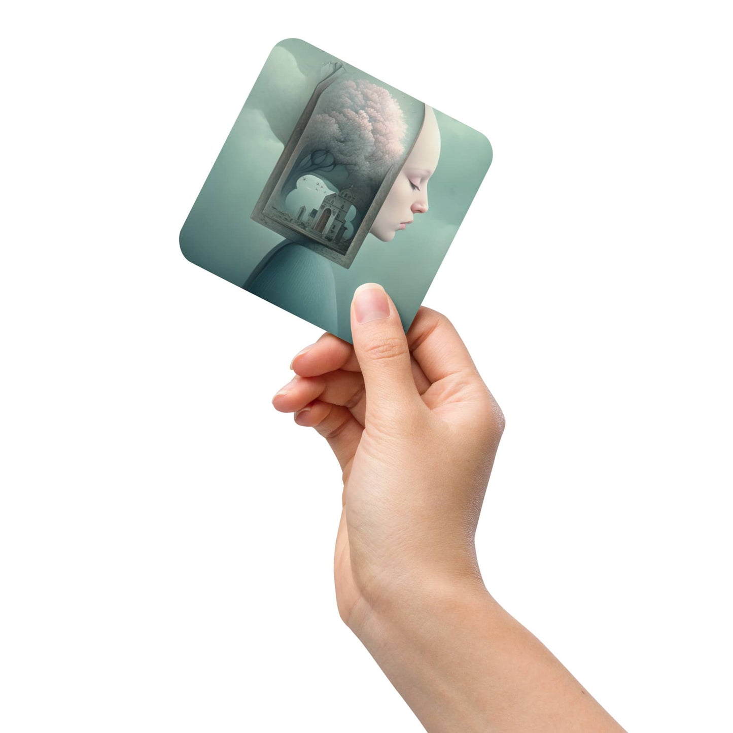 cup coaster table decor by surreal AI art