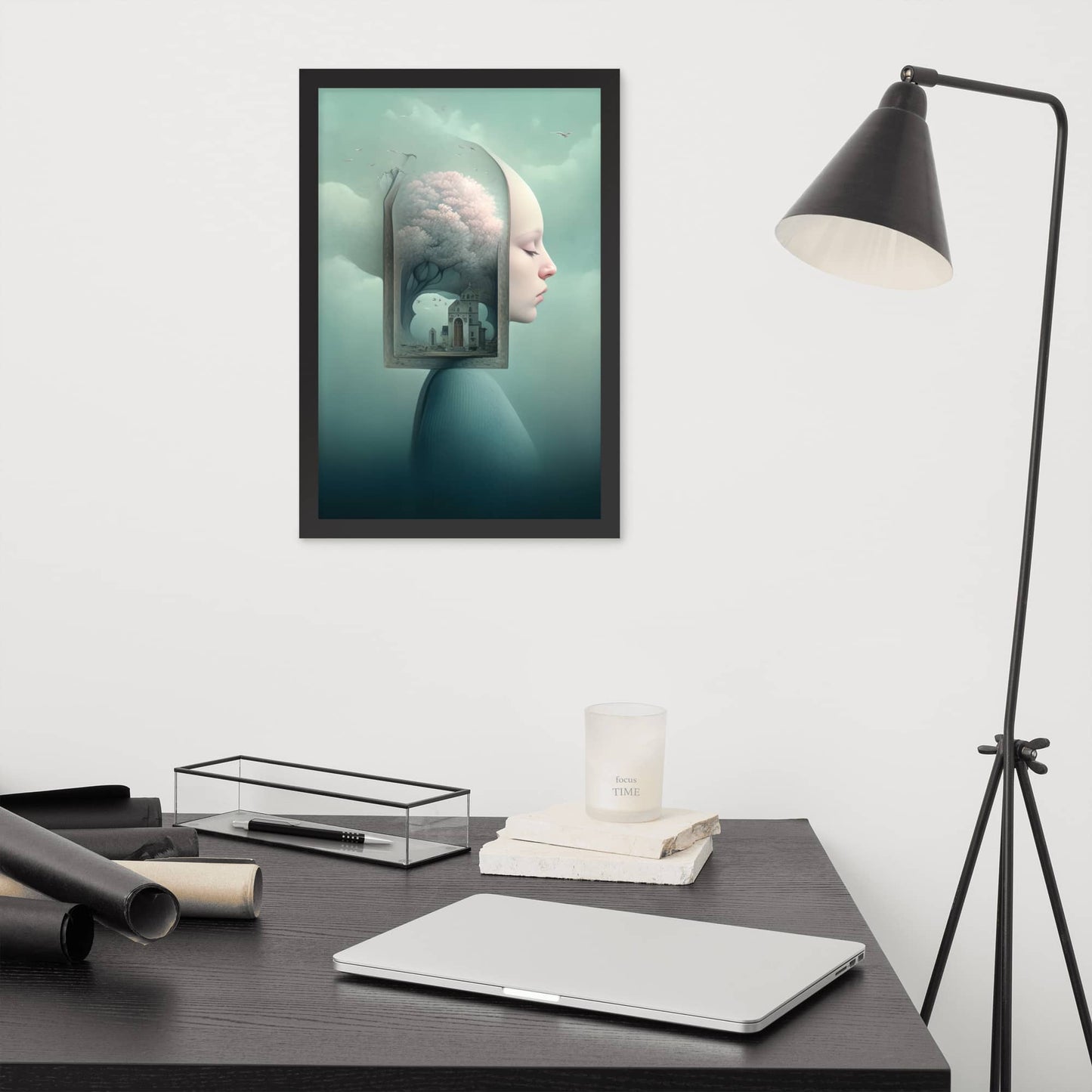 wall art room decor by Instagram surreal AI artist