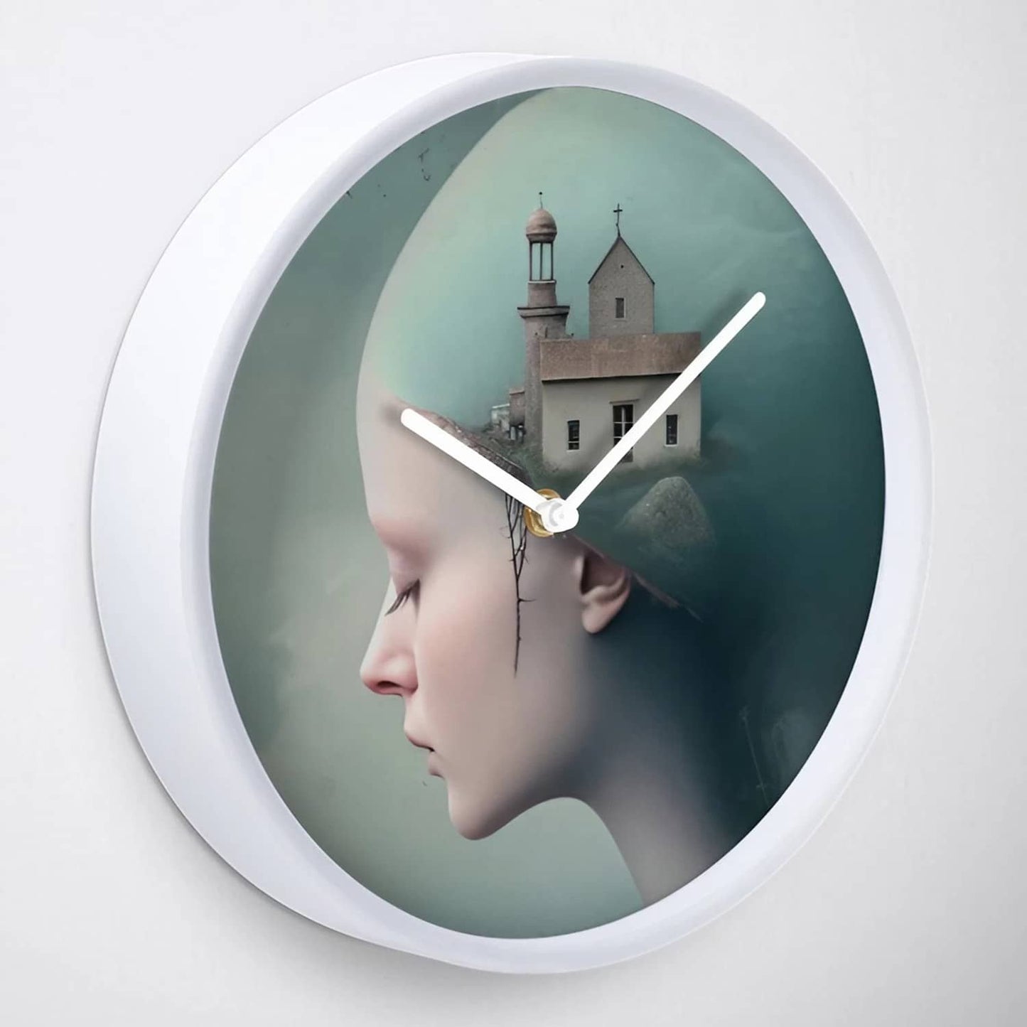 wall clock room decor by surreal AI art