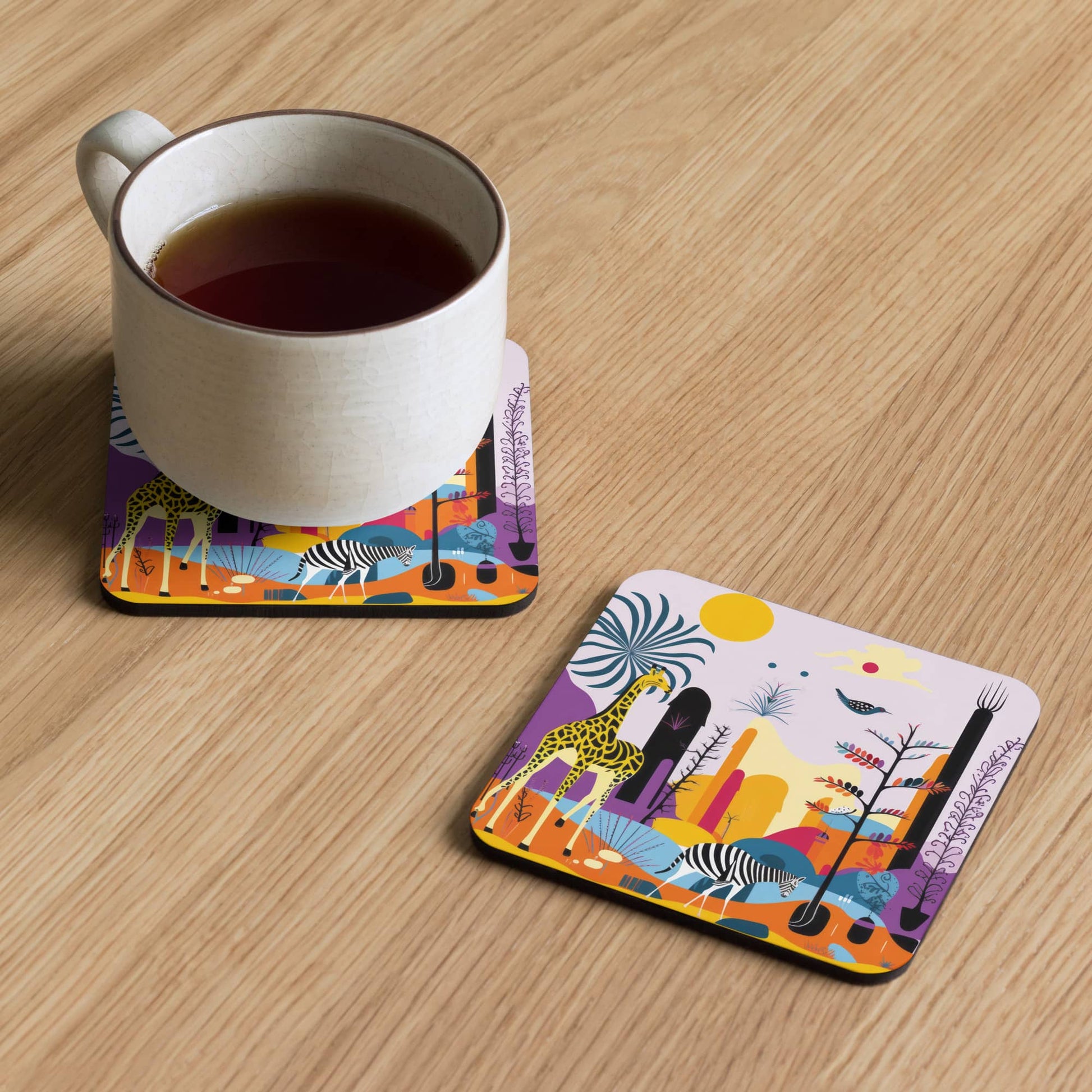 cup coaster table decor by Instagram surreal AI artist