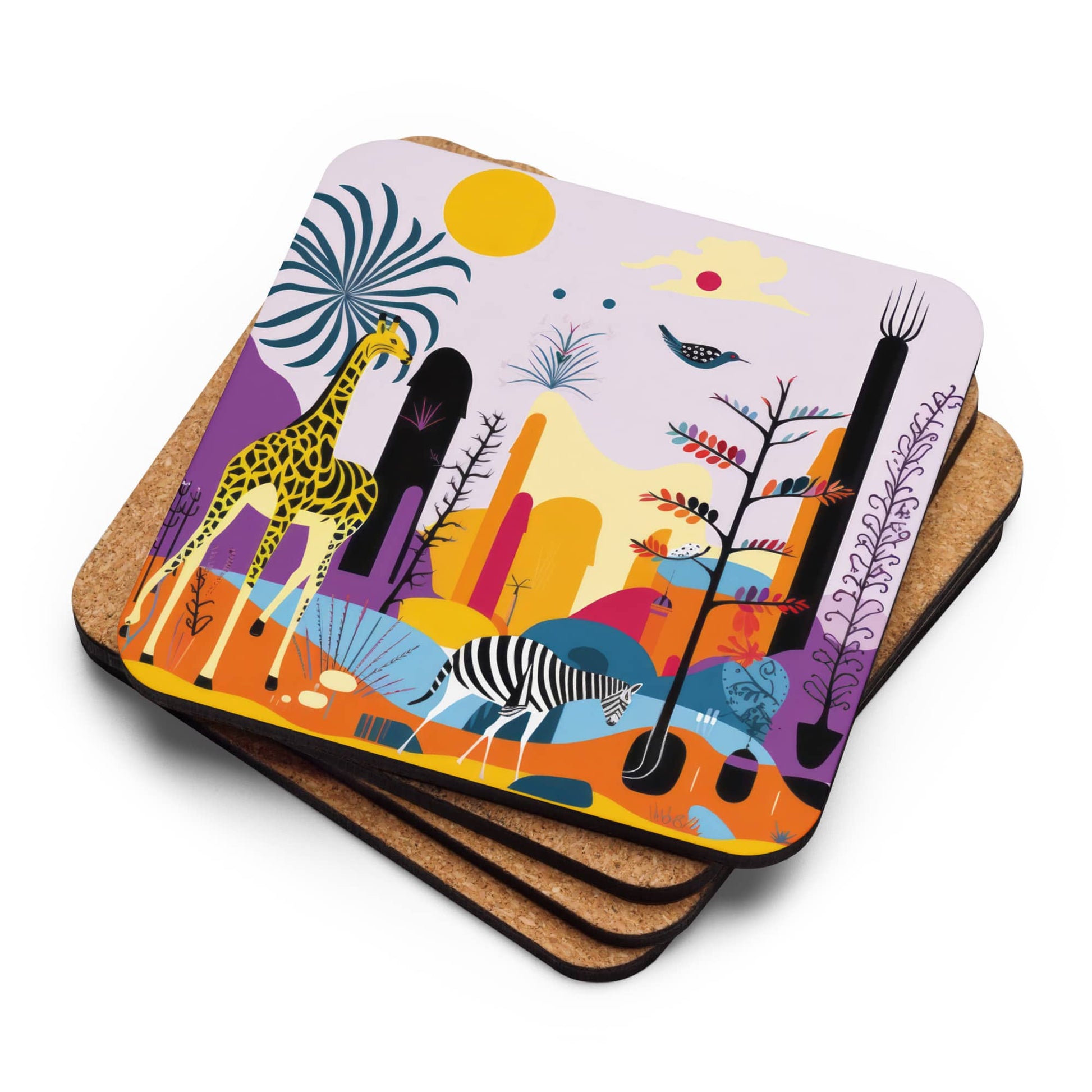 cup coaster table decor by Instagram surreal AI artist