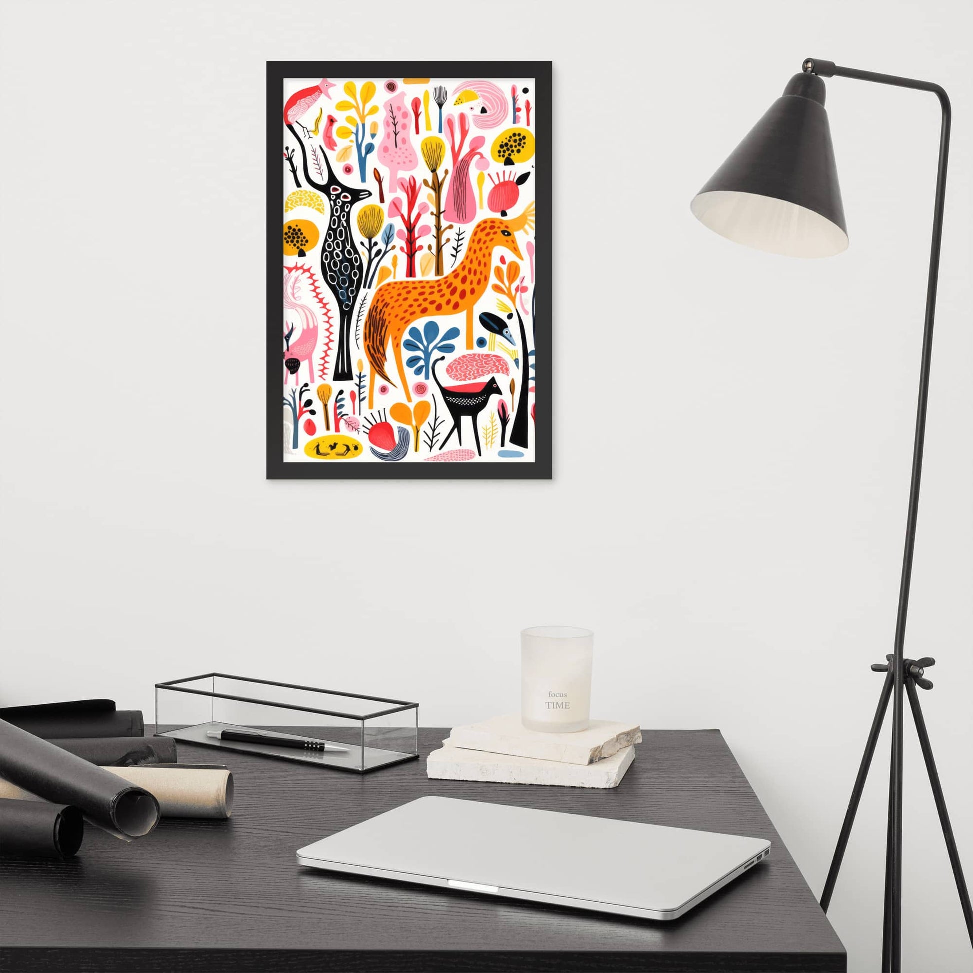 wall art room decor by colorful AI art