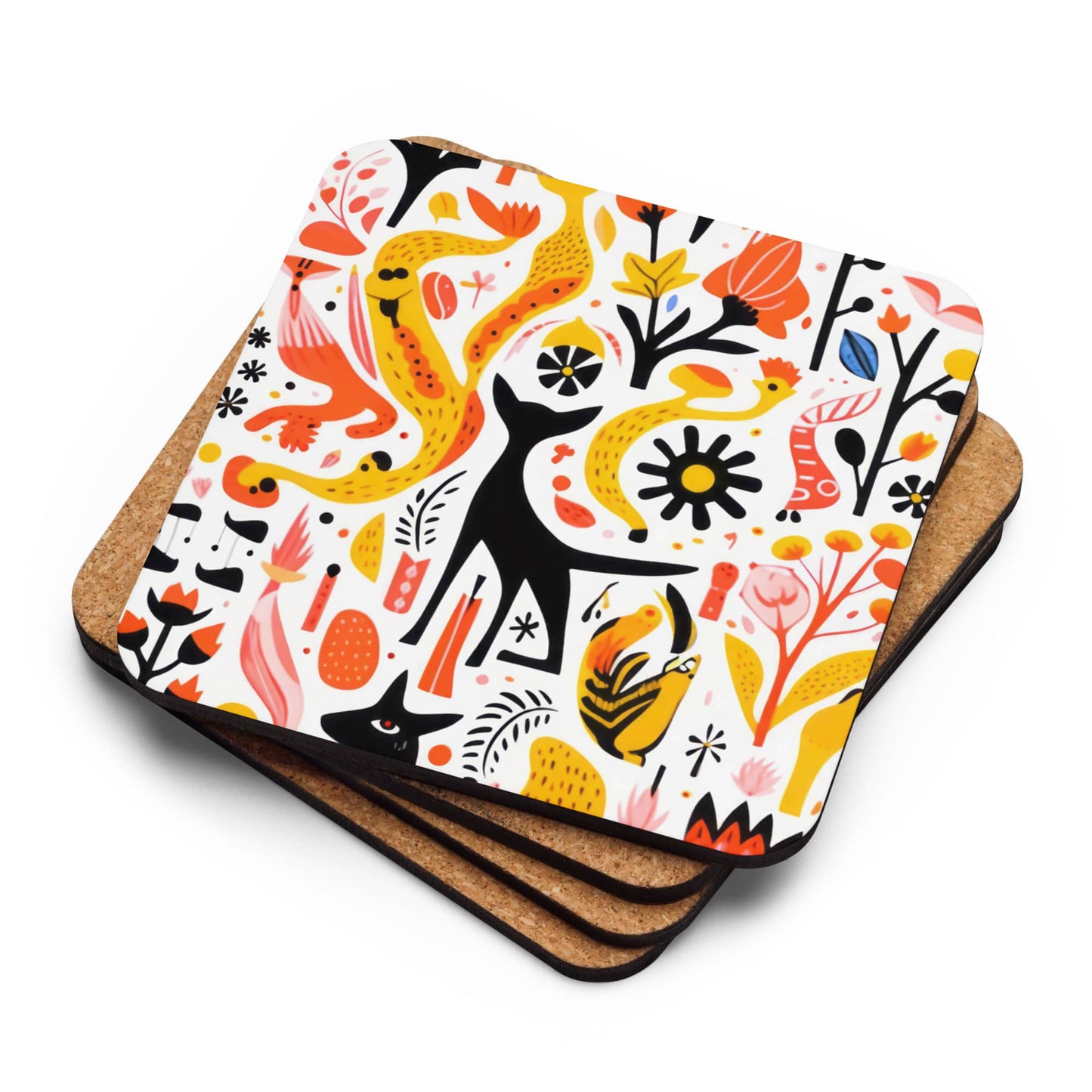 cup coaster table decor by Instagram surreal AI artist