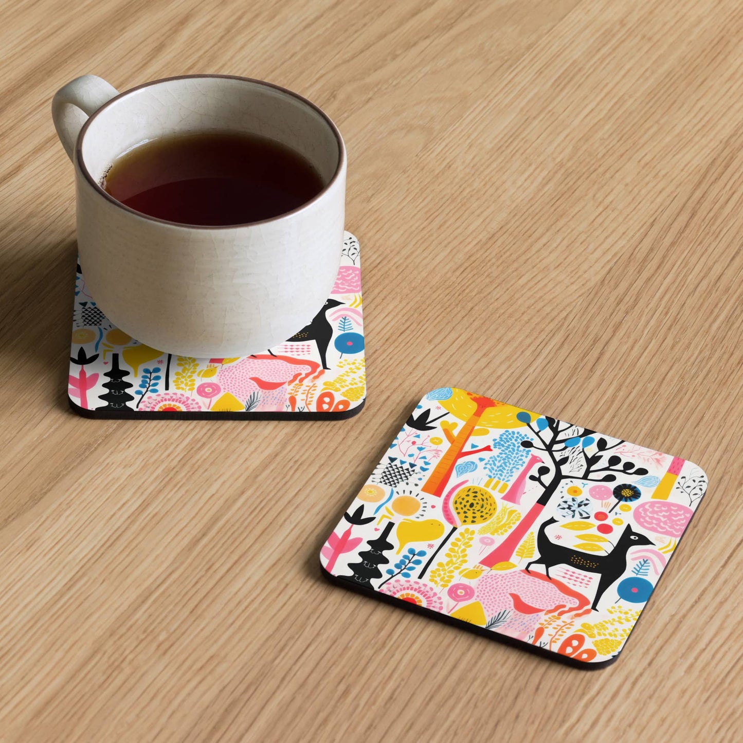 cup coaster table decor by Instagram surreal AI artist