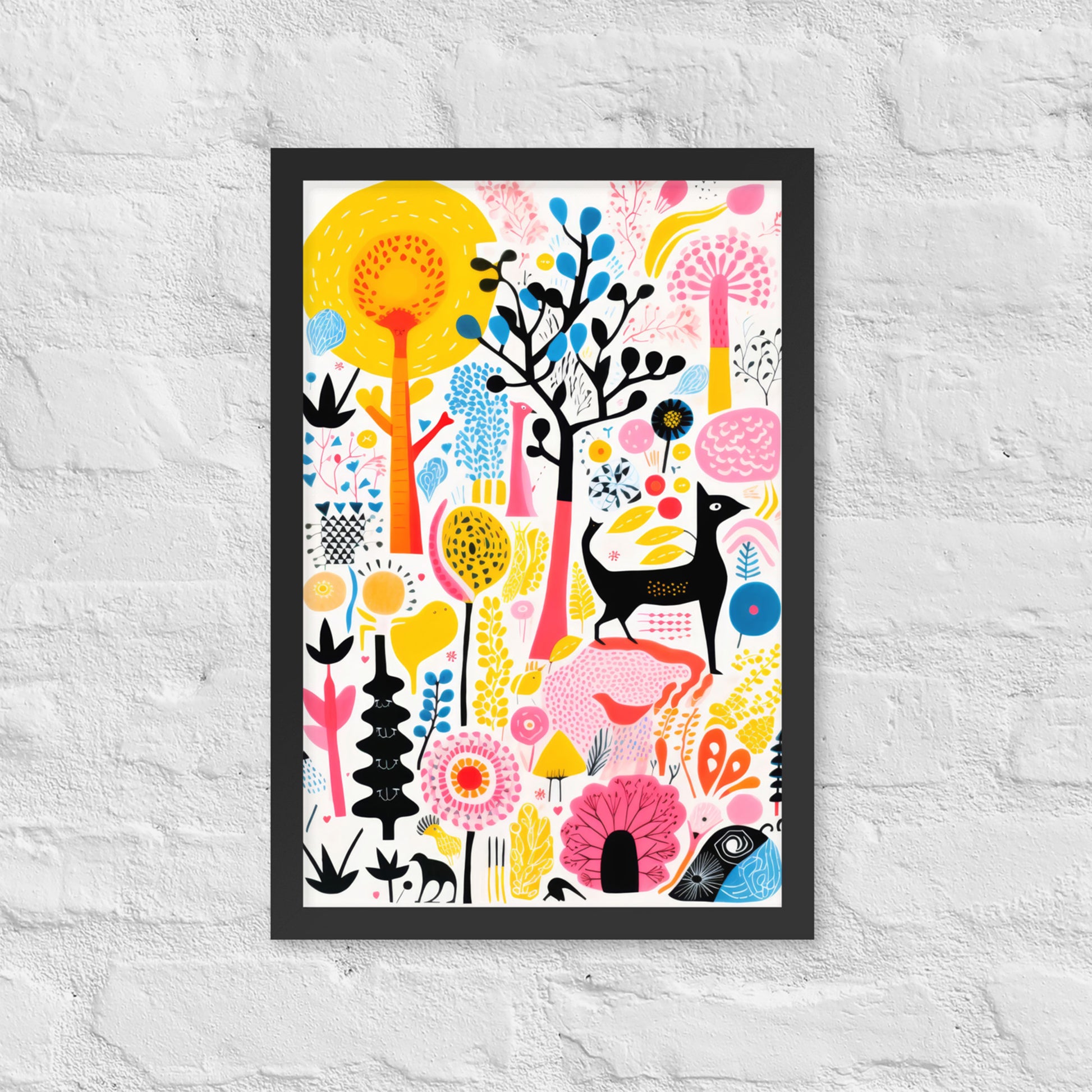colorful wall art room decor by Instagram AI artist