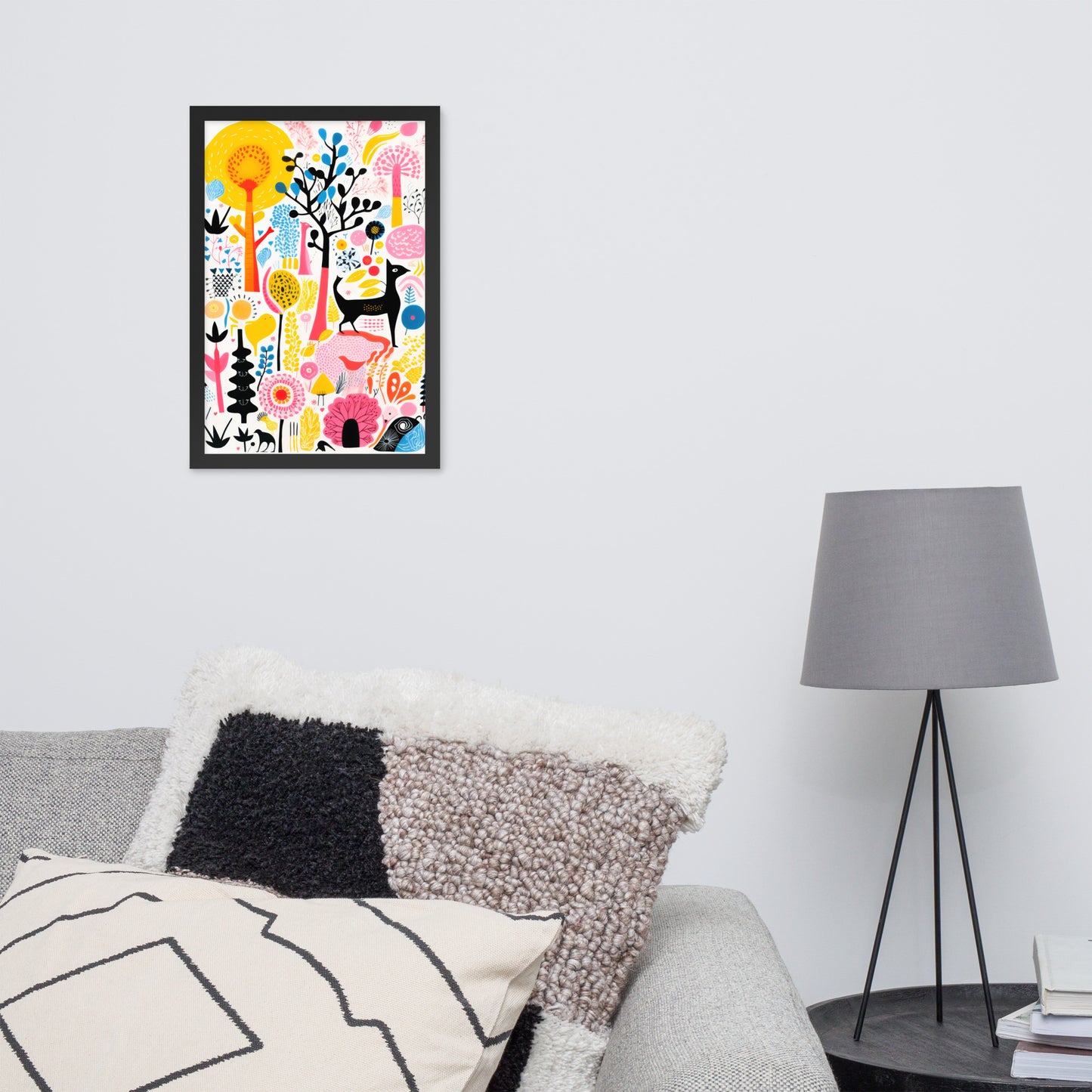 colorful wall art room decor by Instagram AI artist