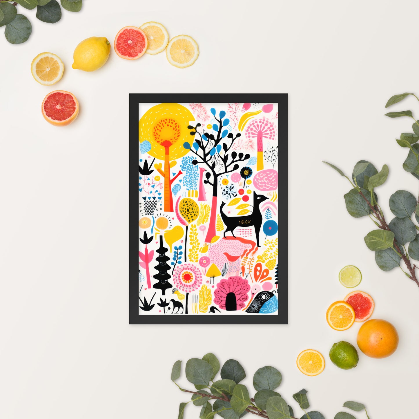 colorful wall art room decor by Instagram AI artist