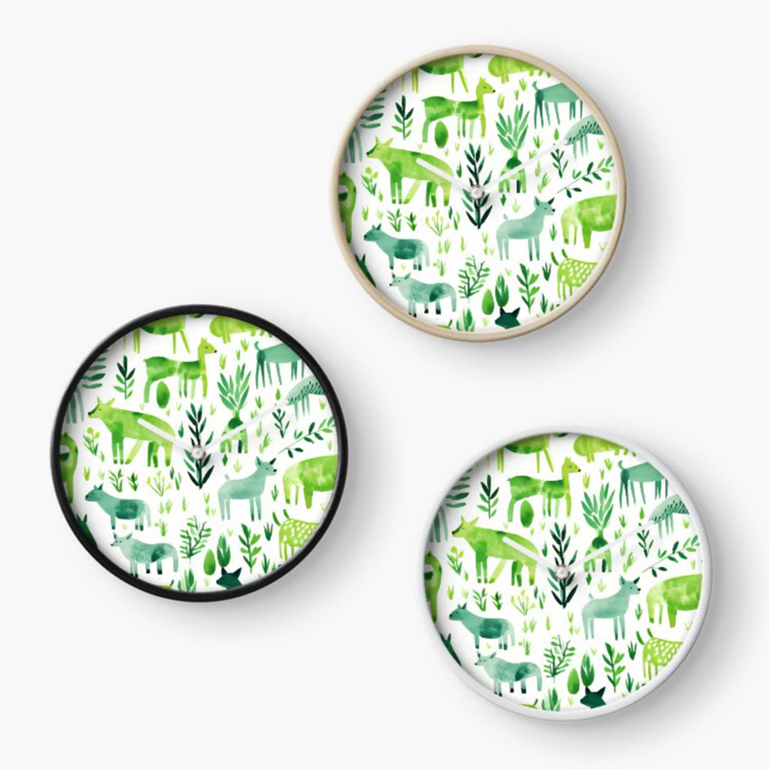 wall clock room decor by pattern AI art