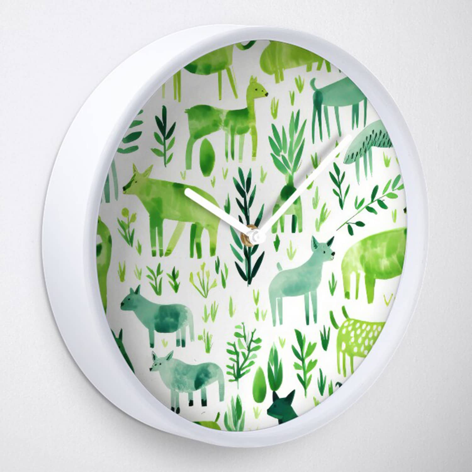 wall clock room decor by pattern AI art