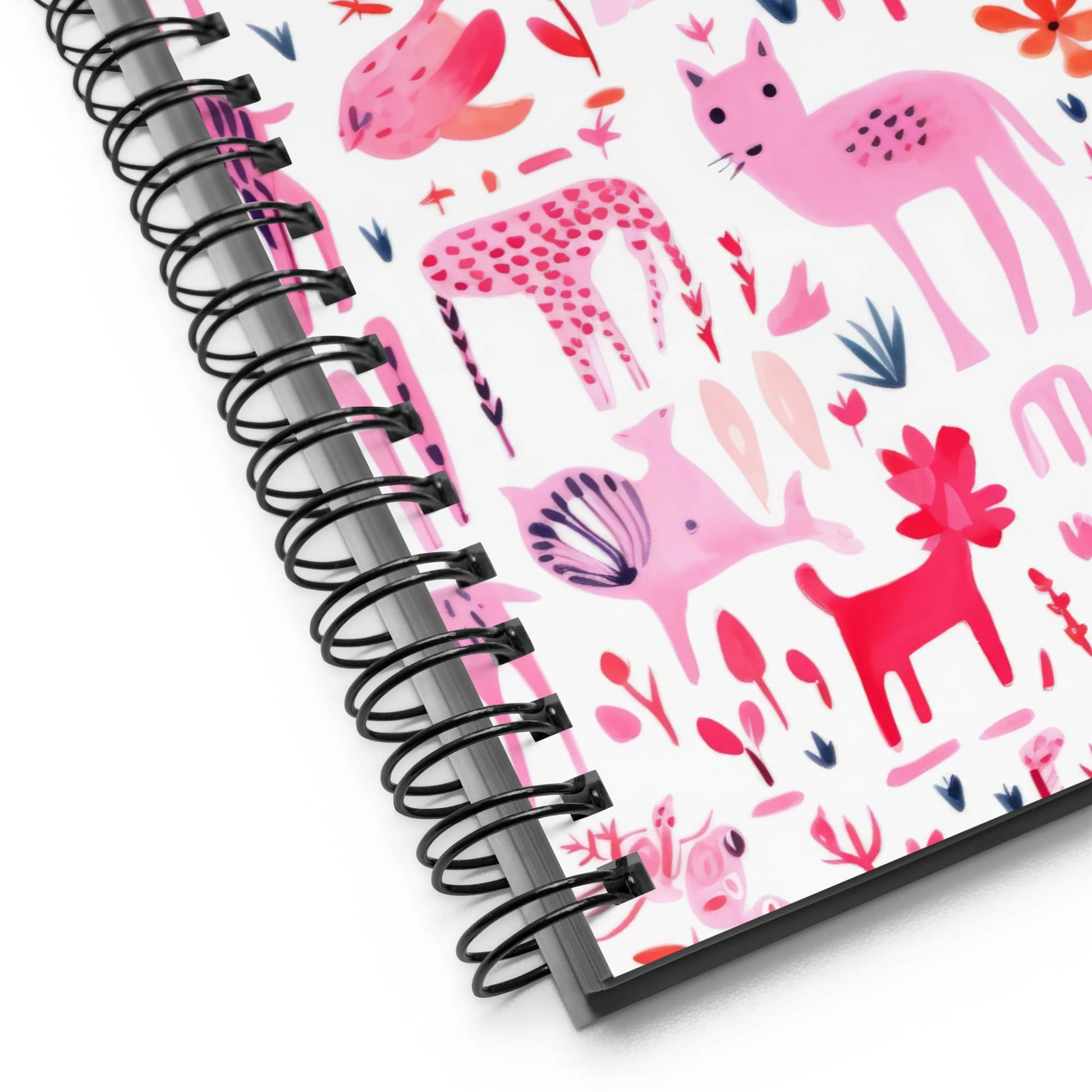 spiral notebook desk decor by pattern AI art