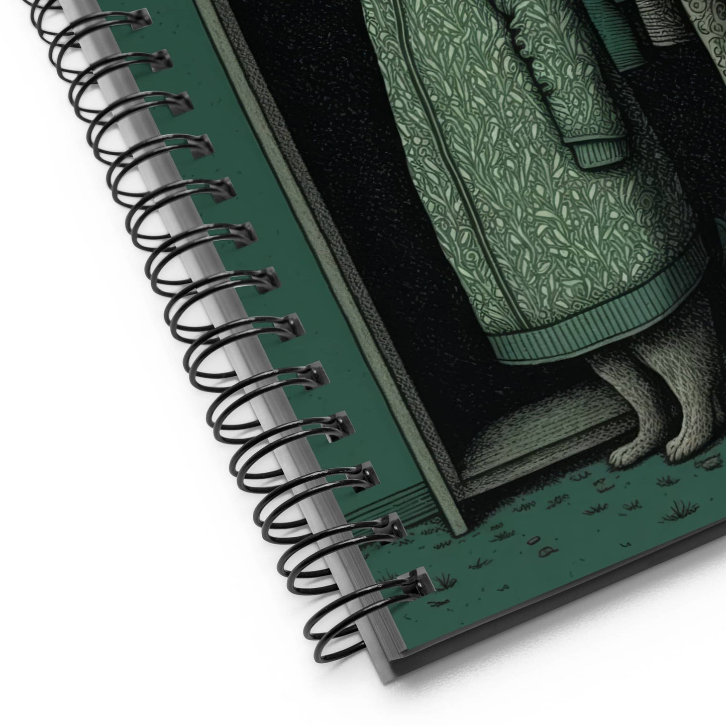 spiral notebook desk decor by surreal AI art