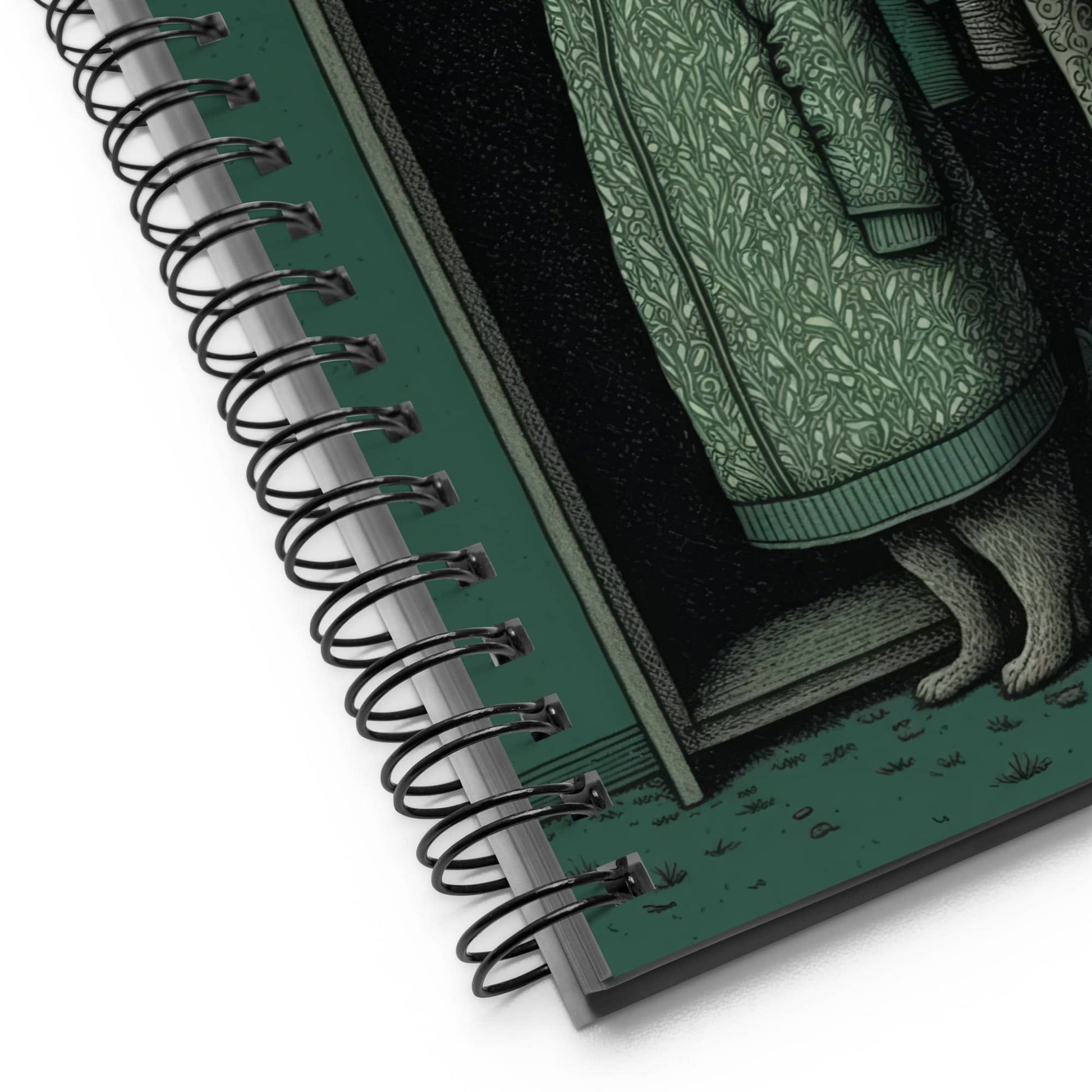 spiral notebook desk decor by surreal AI art