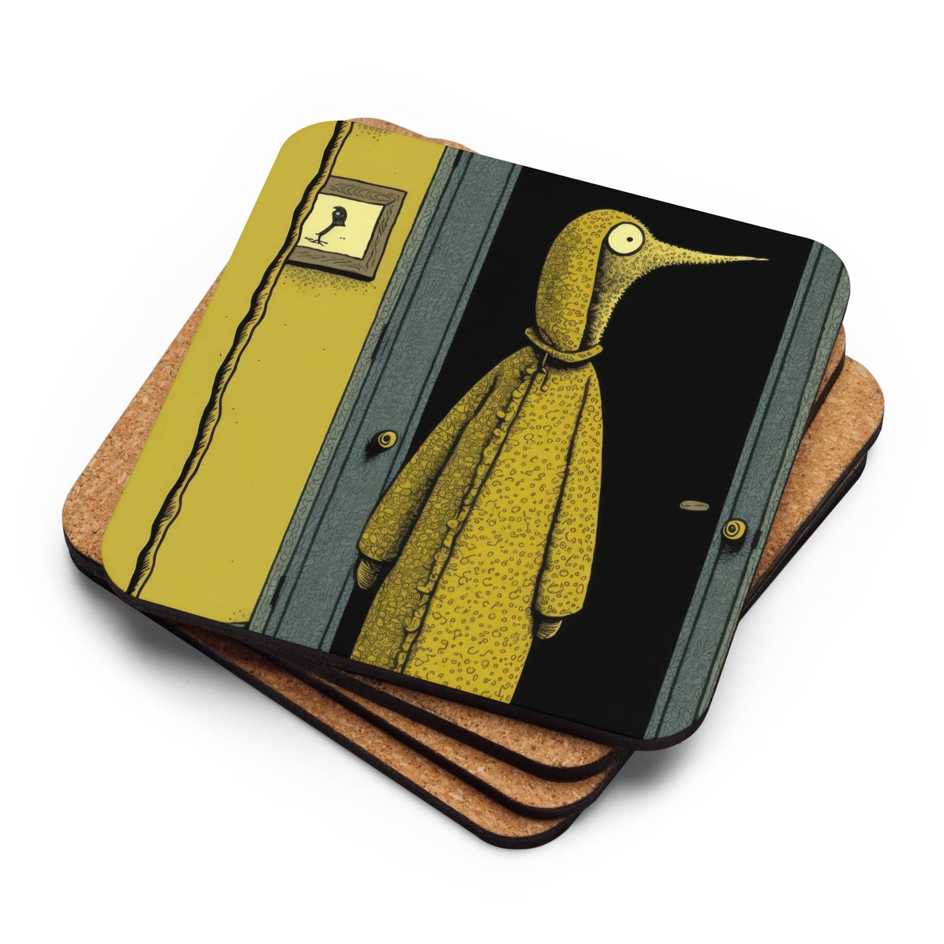 cup coaster table decor by surreal AI art