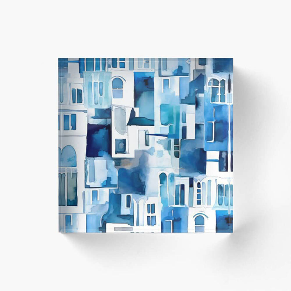 acrylic block desk decor by pattern AI art