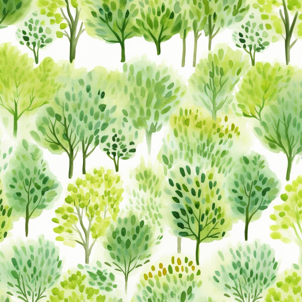 a pattern of green shade by Instagram Midjourney artist