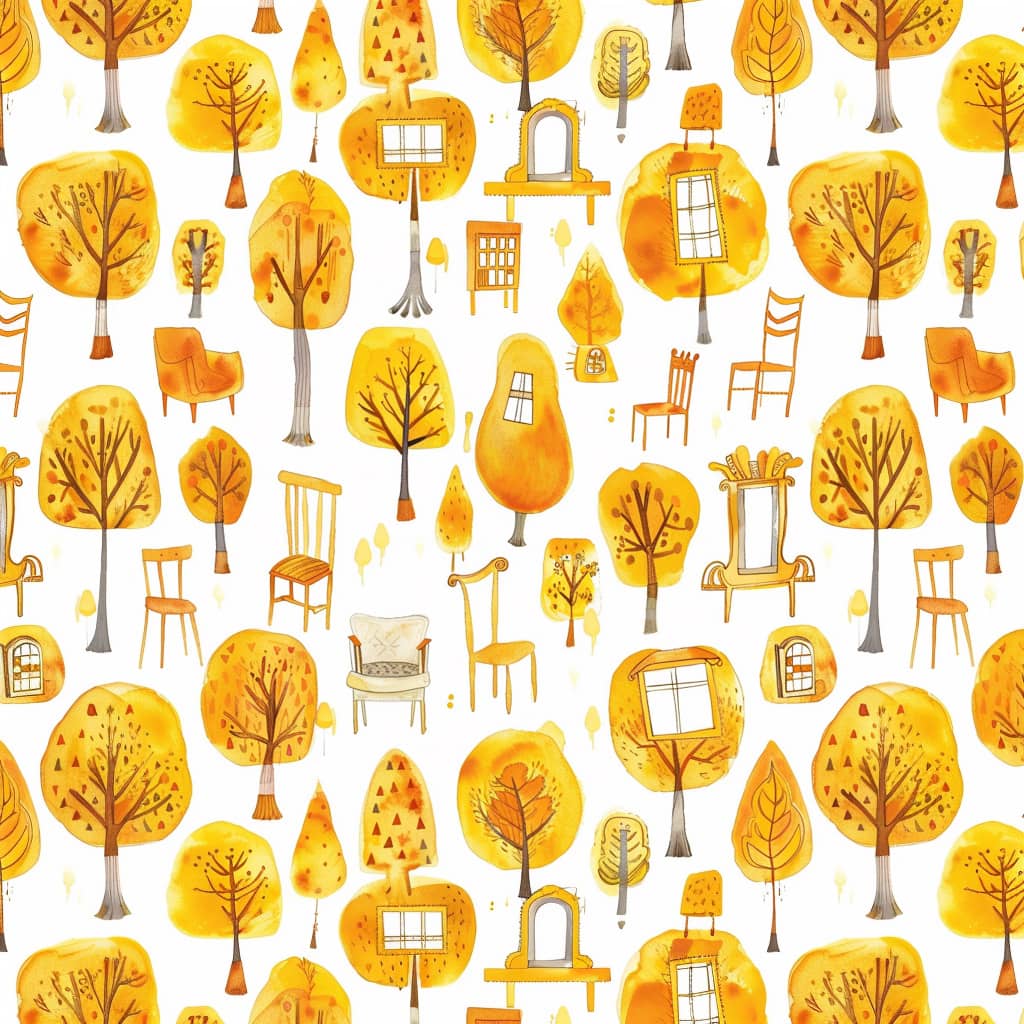 a pattern of yellow shade by Instagram Midjourney artist