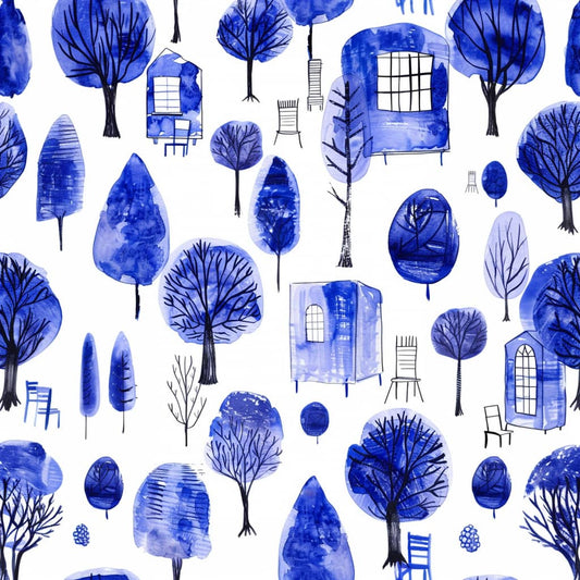 a pattern of blue shade by Instagram Midjourney artist
