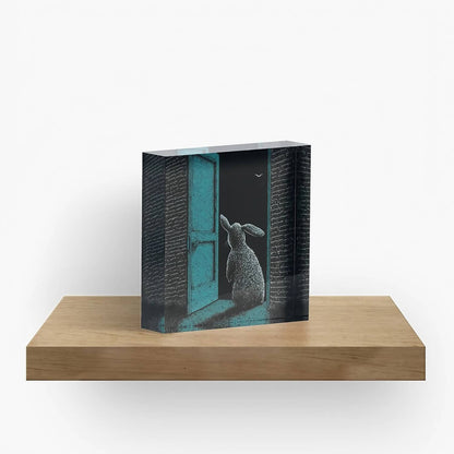 acrylic block desk decor by surreal AI art