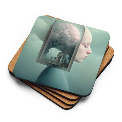 cup coaster table decor by surreal AI art