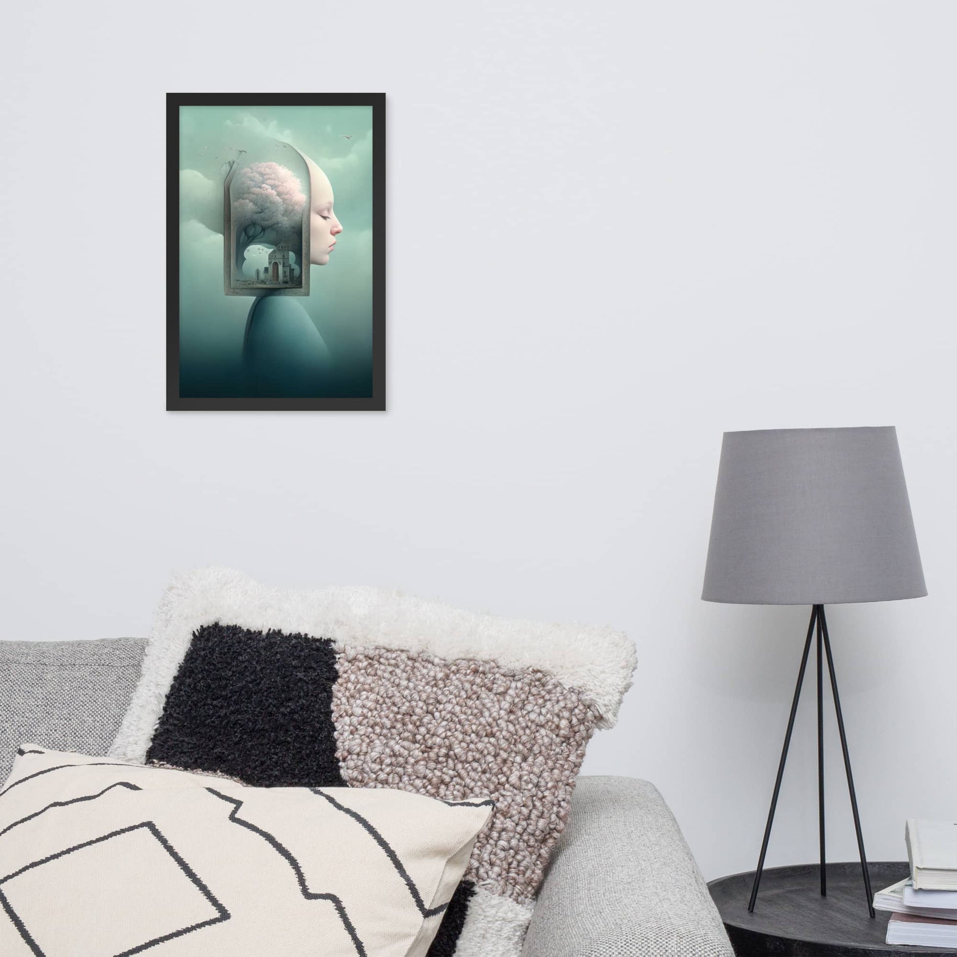 wall art room decor by Instagram surreal AI artist