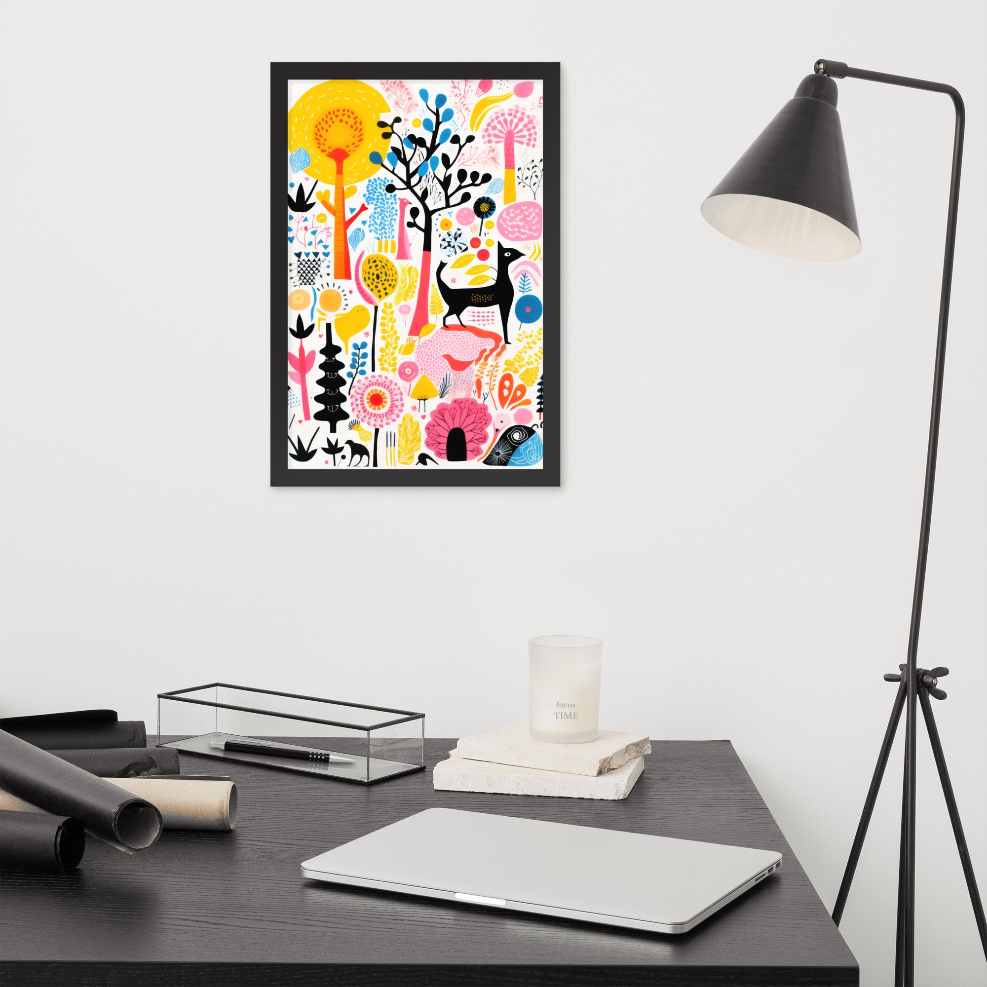 colorful wall art room decor by Instagram AI artist