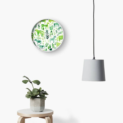 wall clock room decor by pattern AI art